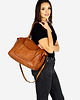 torby na ramię Torebka skórzana shopper bag ispirato dalla natura brąz camel 3