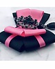 broszki Brosza  Pink  z  czarnym kryształkiem NEW 3
