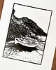 grafiki i ilustracje Linoryt "Port de Valldemossa" (Majorka) 1