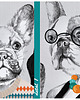 obrazy Obraz drukowany z rodziną buldogów 120x80cm 3
