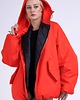 kurtki damskie Kurtka bomber hoodie oversize red 5