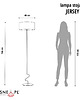 lampy podłogowe Designerska lampa stojąca do salonu LED JERSEY DUAL z dwukolorowym abażurem 2