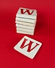 magnesy Ceramiczny magnes, czerwona literka W 2