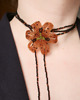chokery Pomarańczowa  Lilia - naszyjnik choker 1
