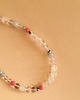 naszyjniki - inne Rock Crystal and Colorful Gem Bead Necklace 1