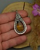 wisiory Wisiorek tygrysie oko wire wrapping 2