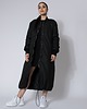 płaszcze damskie Płaszcz longline bomber czarny 3