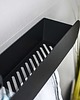 regały i półki Półka łazienkowa metalowa loftowa czarna 60 cm 5