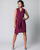 sukienki midi damskie Sukienka Szmijzerka bordowa 2