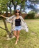 szlafroki damskie Szlafrok narzutka kimono krótkie w kolorową panterkę 4