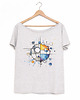 t-shirt damskie Trochę Mondrian ale inaczej Szary Oversize 1