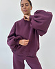 bluza bez kaptura damska Bluza Enjoyable mauve wine 2
