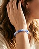 bransoletki z kamieni naturalnych Bransoletka Essential Blue Pastel, naturalny agat i srebro 925 1