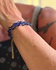 bransoletki z kamieni naturalnych Bransoletka frywolitkowa z granatowym Spinelem / Seria Boho 1