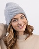 czapki damskie Czapka Gentle Cashmere Szary Melanż 2