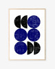 grafiki i ilustracje PLAKAT  Bauhaus, granatowy, abstrakcyjny 3