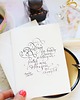 kartki scrapbooking Kartka Dziękuję kaligrafowana atramentem z cytatem Coelho 1
