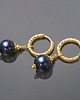 kolczyki pozłacane Pearls /navy blue / vol. 6 - kolczyki pozłacane /12.01.26/ 1