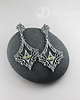 kolczyki wire wrapping Sindarin - Laer, peridot 1