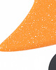 stołki Mini Jet Orange & White Melange 1
