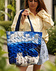 torby na ramię Pikowana duża torba shopper Santorini 1