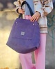 torby na ramię Zamszowa duża torba miejska shopper Fioletowa 3