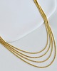 złote naszyjniki Naszyjnik warstwowy ze stali szlachetnej 1