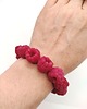 komplet biżuterii Komplet z malinami handmade bransoletka kolczyki sztyfty 4