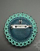 broszki Fleur d'amazonite, broszka z amazonitem, beading 2