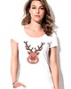 t-shirt damskie Koszulka  z nadrukiem Renifer 1