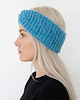 czapki damskie Opaska moherowa niebieska 2