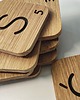 napisy dekoracyjne i tabliczki Litery scrabble, z drewna, drewniana krzyżówka 4