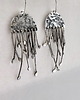kolczyki wire wrapping MARE - srebrne kolczyki 1