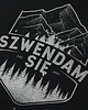 t-shirty męskie Koszulka męska SZWENDAM SIĘ/GÓRY czarna - 1