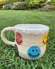 kubki Kolorowy kubek ceramiczny z uchem, happy face, uśmiech 3
