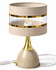 lampy stołowe Lampka Nocna Kaszmirowo Złota Metalowa Włoski Design LED E27 3
