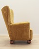 fotele Fotel musztardowy, skandynawski design, produkcja: Dania 5