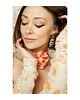 chokery Jedwabny brzoskwiniowy choker 1