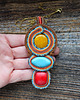 wisiory Wisior soutache z kamieniami. 2