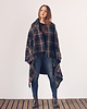 płaszcze damskie Płaszcz kocyk - krata 5