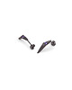 kolczyki srebrne Kolczyki srebrne Geommetry GEMstone / black silver earrings 8