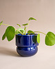 doniczki ZESTAW 2 x osłonka 'runo'  9,5 cm (fiolet+kobalt) 5