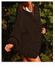 kardigany damskie Grafitowy kardigan oversized  merino bulky 3