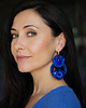 kolczyki soutache Gigi Blue- duże i etniczne kolczyki soutache 1
