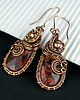 kolczyki wire wrapping Kolczyki z jaspisem 3