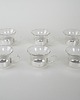 filiżanki Komplet filiżanek szklanych, włoski design, lata 80, produkcja: Włochy 4