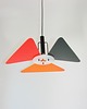 lampy wiszące Kolorowa lampa wisząca postmodernistyczna, lata 90. 9