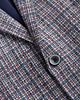 marynarki męskie marynarka męska w kratę  jesolo granatowy slim fit 1