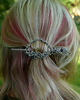 spinki i klamry do włosów Spinka do włosów broszka do szala ozdobna ametyst wire wrapping 5