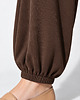 spodnie materiałowe damskie Spodnie Quiet ribbed choclate 3
